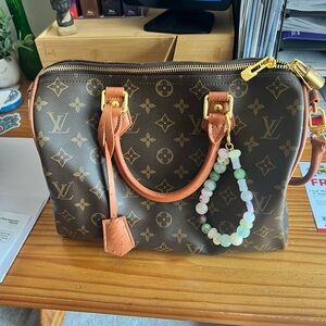 Brown Monogram Satchel